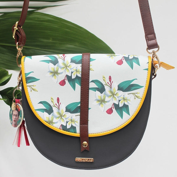 house of disaster Frida Kahlo Saddle Bag