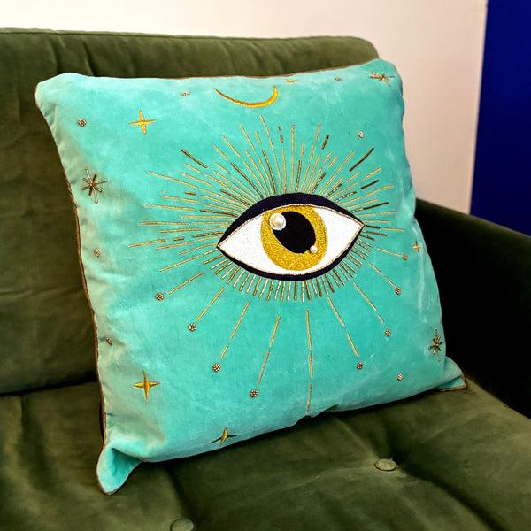 House Of Disaster Glimmer Eye Cushion