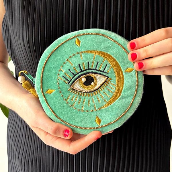 House Of Disaster Glimmer Eye Round Makeup Bag