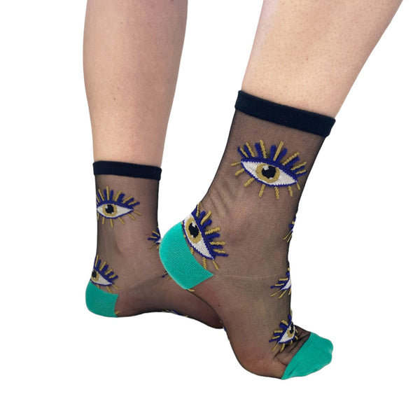 House Of Disaster Glimmer Sheer Socks
