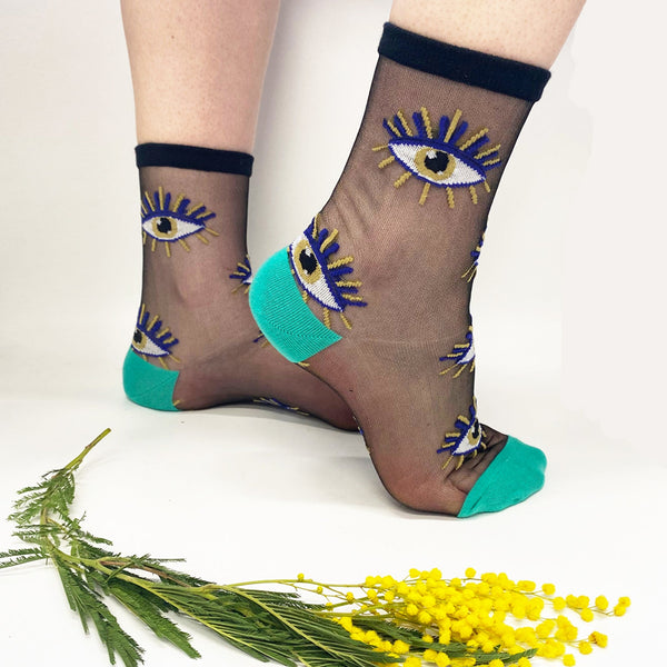 house of disaster Glimmer Sheer Socks