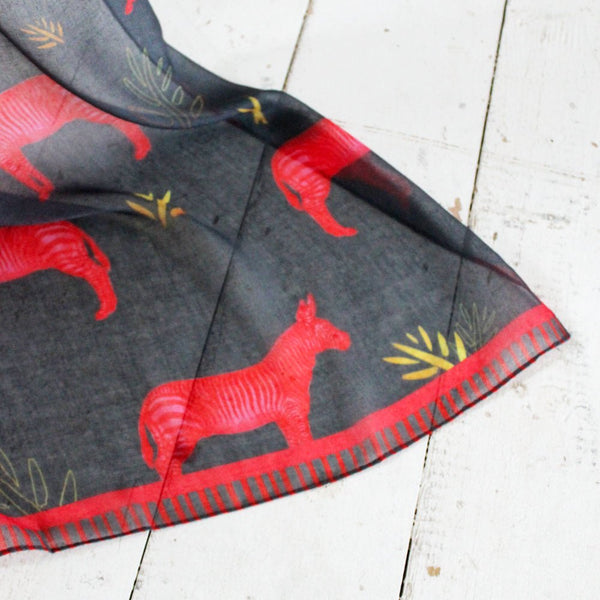 House Of Disaster Heritage & Harlequin Zebra Scarf