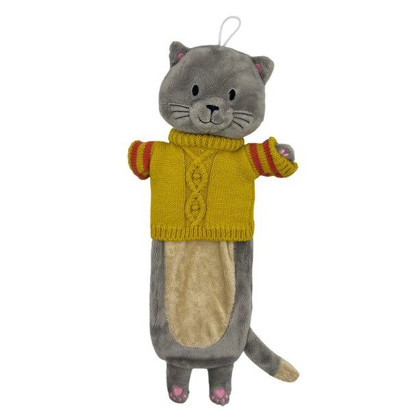 House Of Disaster Hot Water Bottle Cat In Jumper