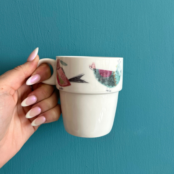 House Of Disaster Ink Press Stack Of Cups "Bird"