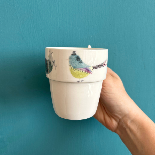 House Of Disaster Ink Press Stack Of Cups "Bird"