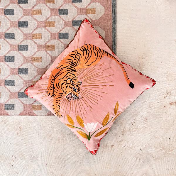 House Of Disaster Inked Tiger Cushion