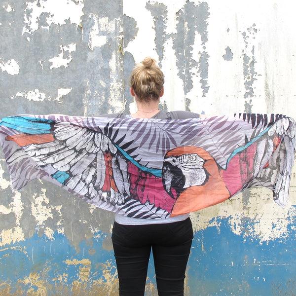 House Of Disaster Into The Wild "Parrot" Scarf