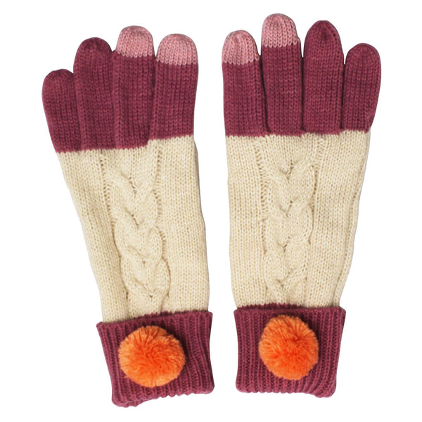 House Of Disaster Loop Cream Gloves