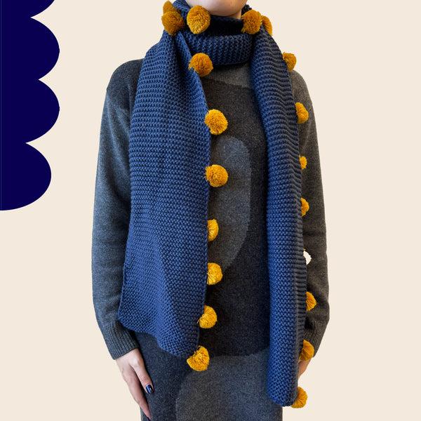 house of disaster Loop Navy Scarf