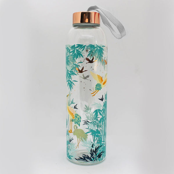 House Of Disaster Luxe Crane Glass Water Bottle
