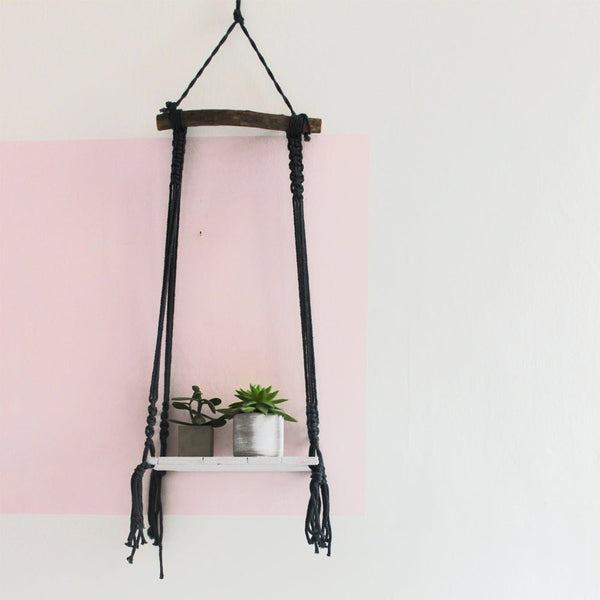 House Of Disaster Macrame Dark Blue Shelf
