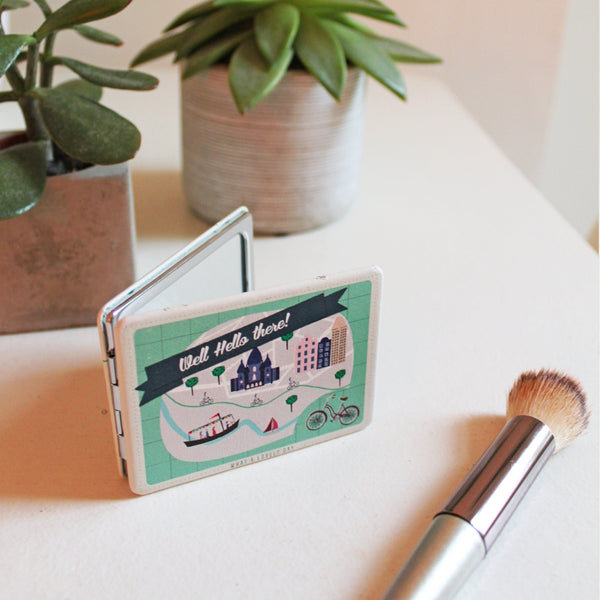 house of disaster Memento City Compact Mirror