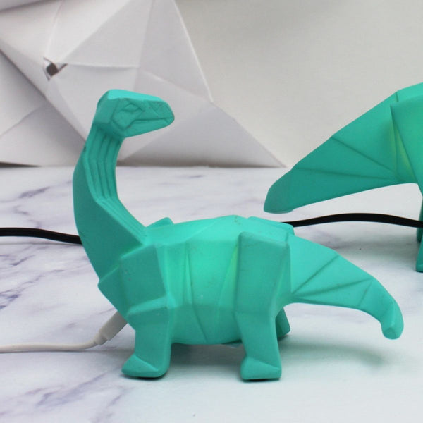House Of Disaster Mini Led Lamp Dinosaur Green
