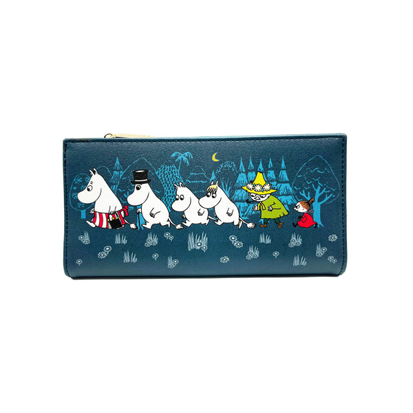 House Of Disaster Moomin Blue Forest Wallet