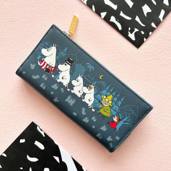 house of disaster Moomin Blue Forest Wallet