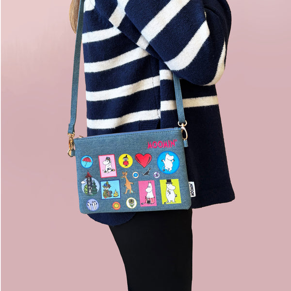 house of disaster Moomin Denim Clutch Bag