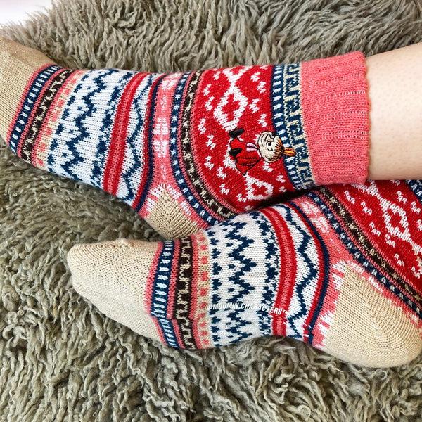 House Of Disaster Moomin Fair Isle Little My Socks