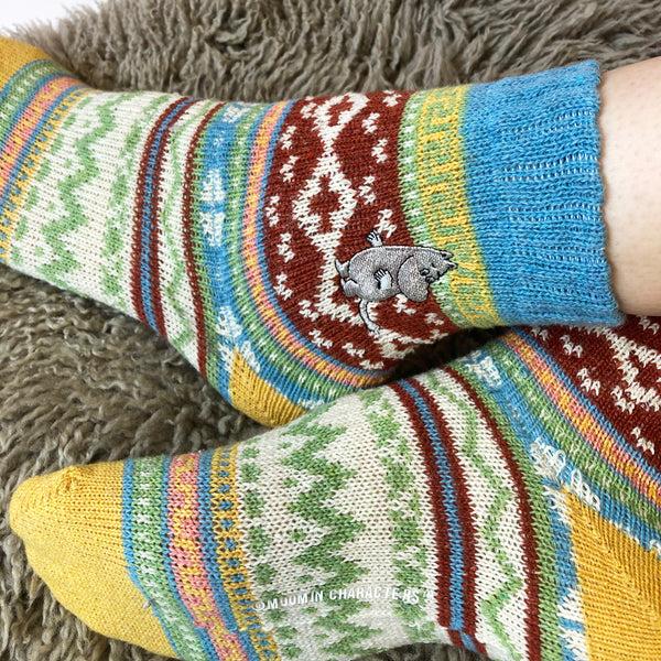 House Of Disaster Moomin Fair Isle Moomin Socks