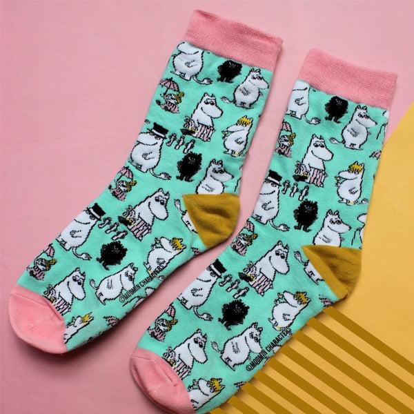 house of disaster Moomin Family Print Socks