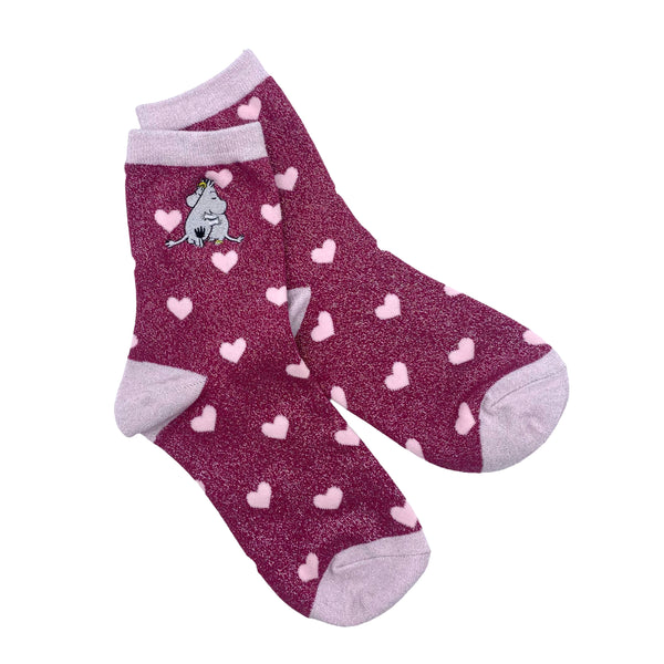 House Of Disaster Moomin Love Glitter Socks