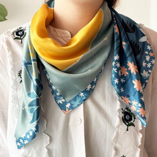 house of disaster Moomin Picnic Square Scarf