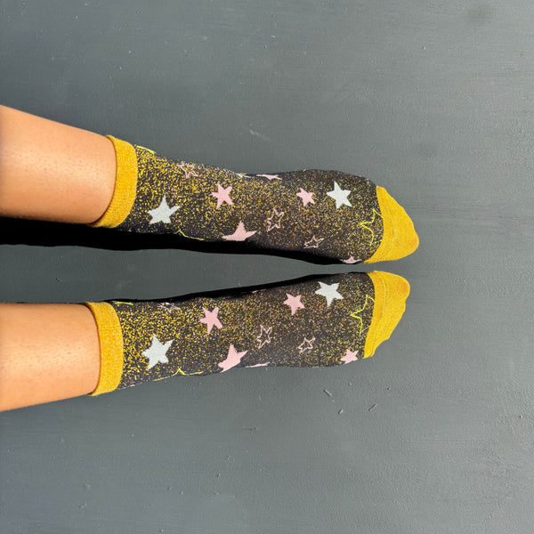 House Of Disaster Moomin Star Glitter Socks