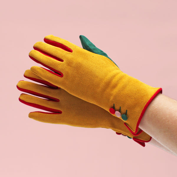 house of disaster Mustard Gloves