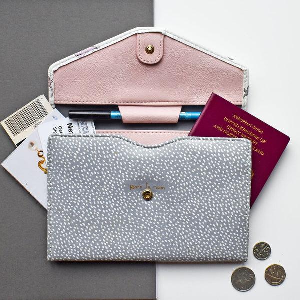 House Of Disaster Over The Moon Cat Travel Wallet