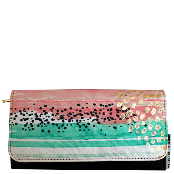 House Of Disaster Paint Pattern Wallet
