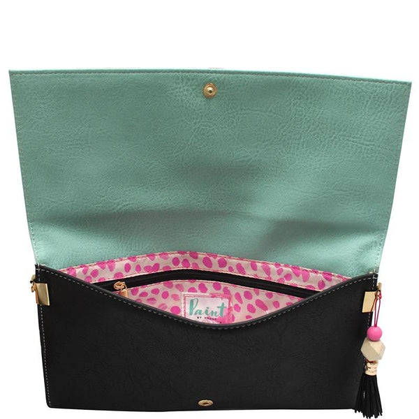 House Of Disaster Paint Spotty Clutch Bag