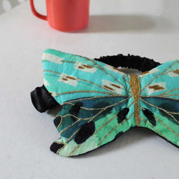 House Of Disaster Papillon Green Eyemask