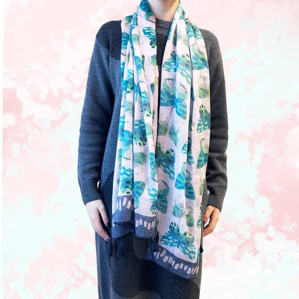 House Of Disaster Papillon Pink Scarf