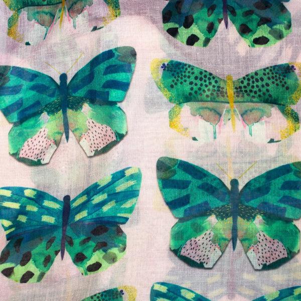 House Of Disaster Papillon Pink Scarf