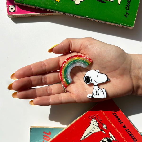 house of disaster Peanuts Rainbow Snoopy Hairclips