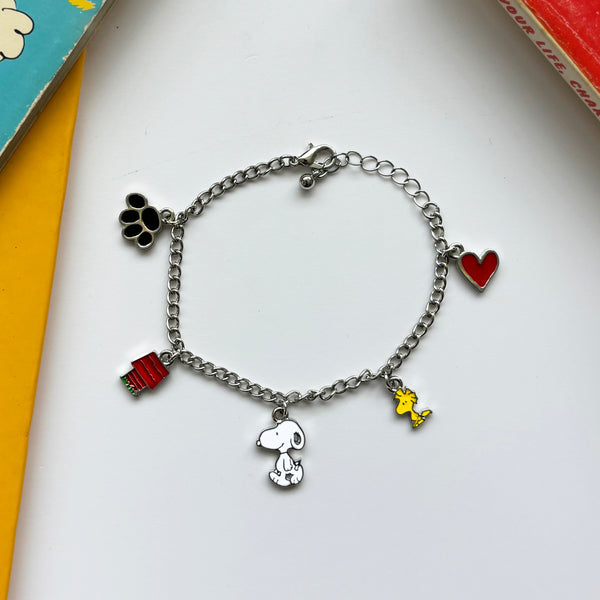 House Of Disaster Peanuts Snoopy Charm Bracelet