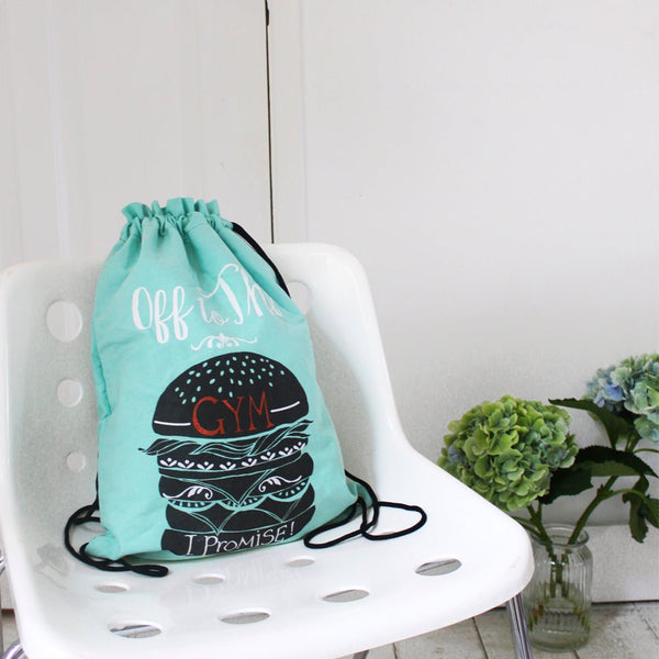 house of disaster Penny Black Gym Bag