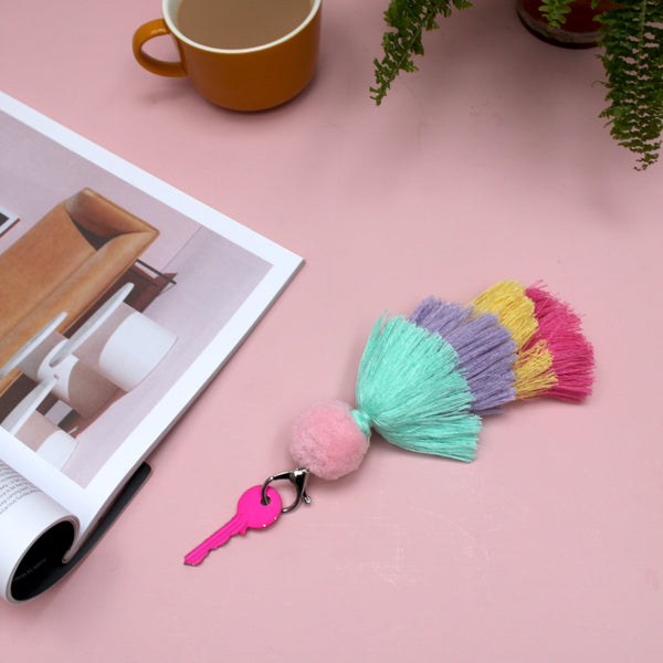 house of disaster Pompom Keychain