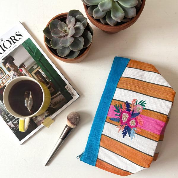 House Of Disaster Posy Floral Recycled Pouch