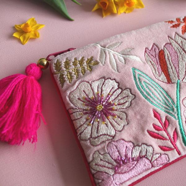 House Of Disaster Posy Light Pink Purse