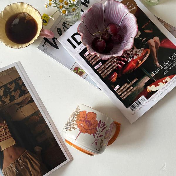 House Of Disaster Posy Orange Cup