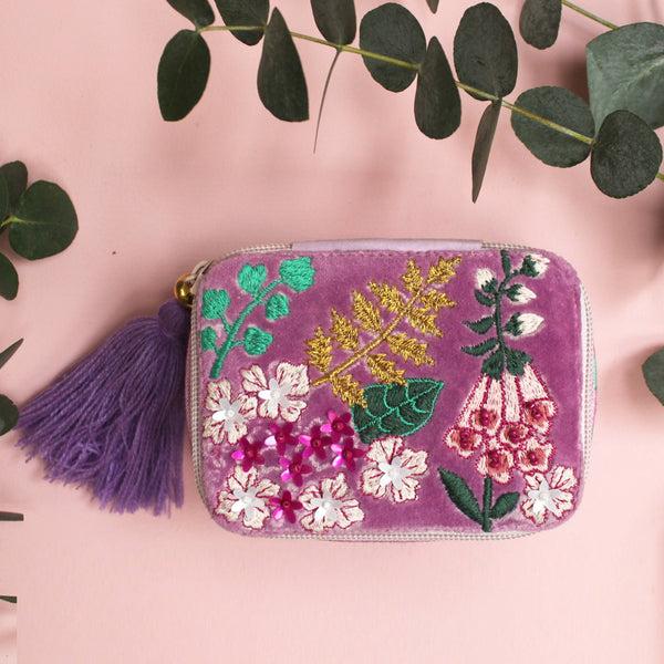 House Of Disaster Posy Purple Trinket Box