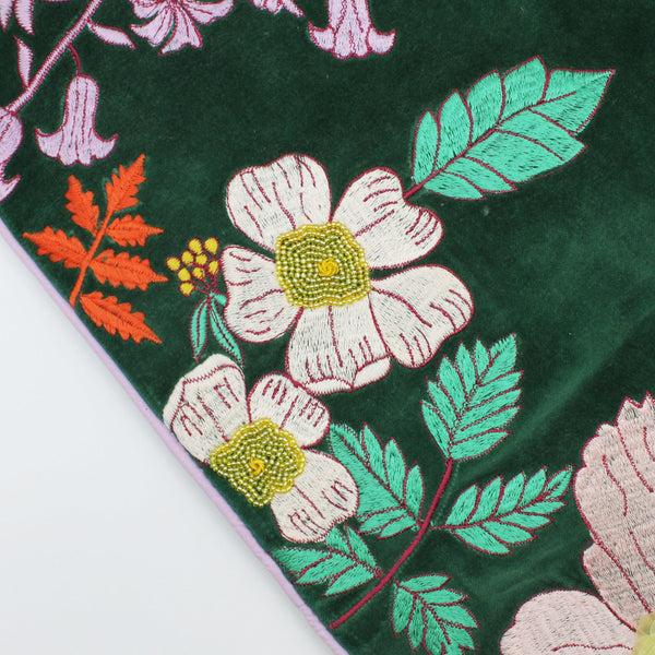 House Of Disaster Posy Teal Cushion