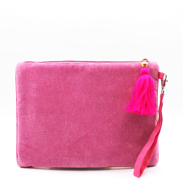 House Of Disaster Posy Yellow Clutch Bag