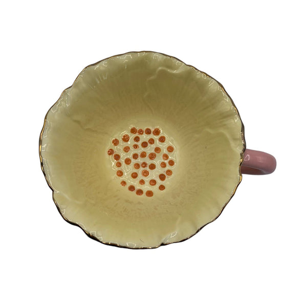 House Of Disaster Posy Yellow Tea Cup