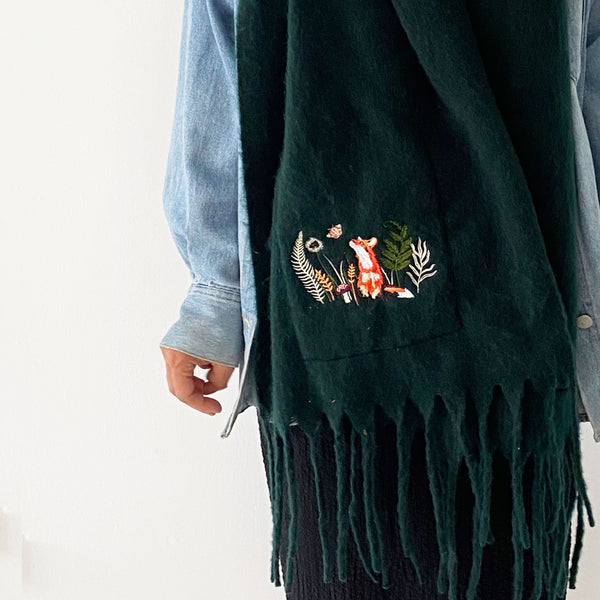 House Of Disaster Secret Garden Fox Scarf