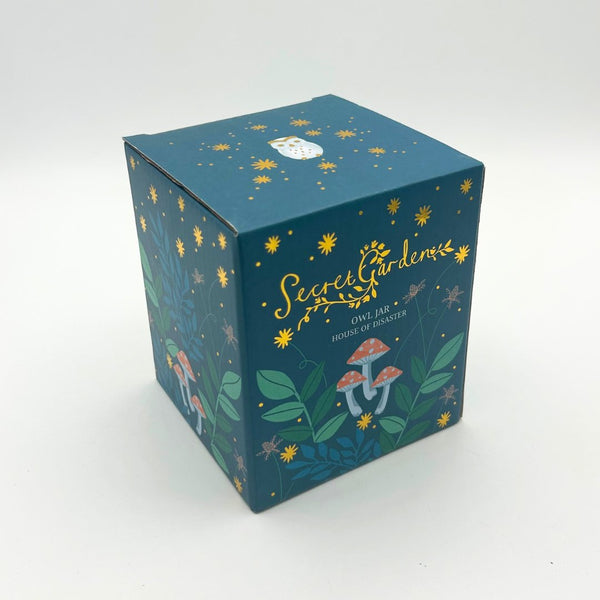 House Of Disaster Secret Garden Owl Jar