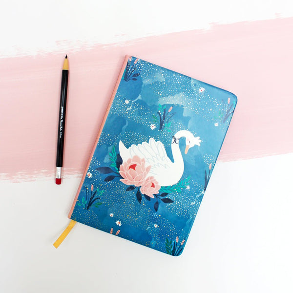 House Of Disaster Secret Garden Swan Notebook