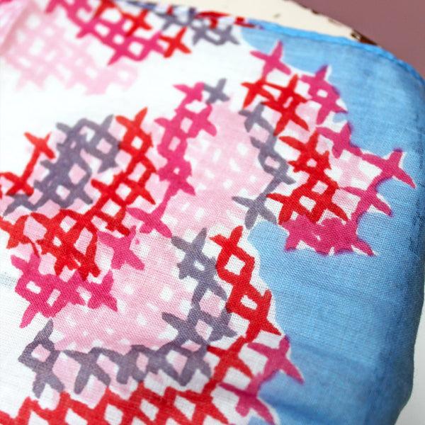 House Of Disaster & Sew On Blue Flower Scarf