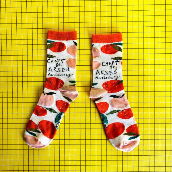 house of disaster Small Talk 'Can't Be Arsed' Socks