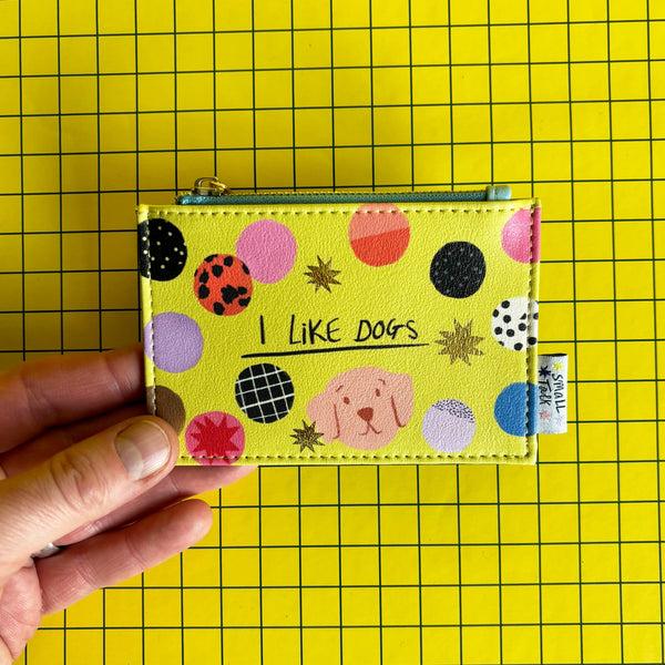 house of disaster Small Talk 'I Like Dogs' Zip Purse